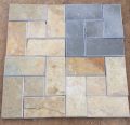 Natural Stone Non Polished Gold slate stone wall cladding