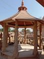 Pooja Stone Arts hut shape sandstone chhatri temple