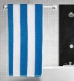 Rekhas Premium Cotton Pool Towel  Aqua Blue &amp;amp; White Cabana Cotton Stripe
