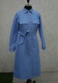 PINK CELESTIAL Cotton Collar Neck SKY BLUE Full Sleeves Regular Fit ladies long dress