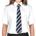 Multicolor School Uniform Half Sleeves Plain Polyester Plain Spun & Cotton girls school shirt