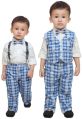 MM783 Blue Boys Pant Shirt Jacket Bow Tie Set