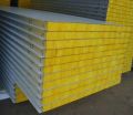 Grey Yellow Rectangle mineral wood wool acoustic panel