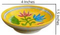Heritage India  /Blue Pottery Wall Hanging Plates Size 4&amp;quot; Inches BPWHP-004