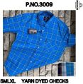 Mens Yarn Dyed Checks Print Shirt