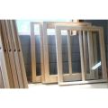 Polished Brown New Plain teak wood sliding window frame