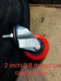 Red Pu 2 Inch 3"8 Thread Trolley Wheel