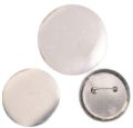 Polished Non Printed 44mm white metal round promotional button badge