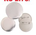 58mm White Plastic Promotional Button Badge