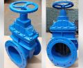 Metal Polished Blue New Automatic Double Acting ductile iron resilient seated sluice valve