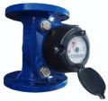 Cast Iron Powder Coated Battery Blue & Black Low Pressure Automatic 110V Single Phase water bulk flow meter