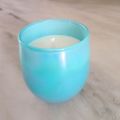 Glossy Round White Plain Soy Wax scented jar candles