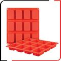 12 CAVITY Red Silicone Mould