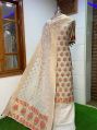 Multicolor Unstitched Jamdani Work ladies jamdani cotton silk salwar suit