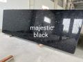 majestic black granite slab