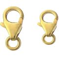 Gold Plated Sterling Silver 8mm Lobster Clasps