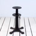 Industrial cast iron cafe table base black