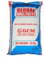 White 20 kg global cement based wall putty