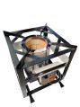 Agneekaa Mild Steel Fuel Coated Black New Manual 30-40kg 15 kg biomass pellet stove