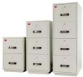 Gray MS Paint Coated fire resistant file cabinet