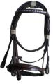 Leather Stainless Steel horse black bridle