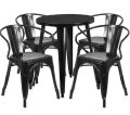 restaurant 4 chairs 1 table set