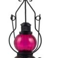 Wooden Base Pink Lantern