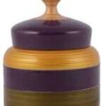 Wooden Hand Painted Multiutility Jar