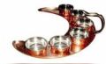 Stainless steel Copper Thali Set