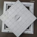 Crystal Square Grey 10 x 10 inch frp manhole cover