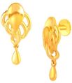 Golden Swirled Gold Earrings