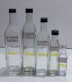 Round Transparent Plain TRO 1000 ml glass oil bottle