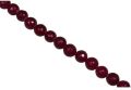 8mm Faceted Round Ruby Beads