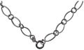 925 Silver Brushed Link Chain-40 Cms