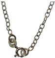 925 Silver Oval Link Chain-45 Cms