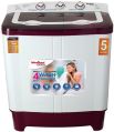 Khaitan Orfin 7.2kg, Semi-automatic, Top Load (KOSWM7201) Transparent (Colour- Burgundy)