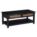 Cane Work Coffee Table with Storage
