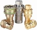 Shivoham Brass & Steel Polished Grey & Golden hydraulic quick release couplings