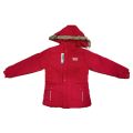 Cotton Wool Red Full Sleeves Plain art 2 3xl size girl jacket
