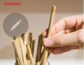 Brown Round Bamboo Straw
