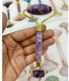 Saini Agate Purple Manual amethyst massage roller