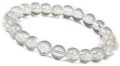 Transparent white clear quartz crystal stone bracelet