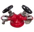 Carbon Steeel Red High Pressure heavy double head hydrant valve