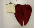 Maroon White Kids Dhoti Salwar Suit