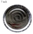Round New plate silver 7 inch disposable paper plate