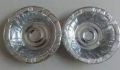 Round 8 inch silver disposable paper bowl
