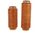 Decorative Mango Wood Flower Vase Set of 2 Pcs