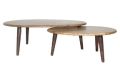 Stylish Wooden Coffee Table Set of 2 Pcs