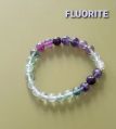 Gemstone Polished Round Multi Colour multi fluorite bracelet