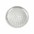 Vijay Steel Polished Round Silver 16 inch stainless steel tray